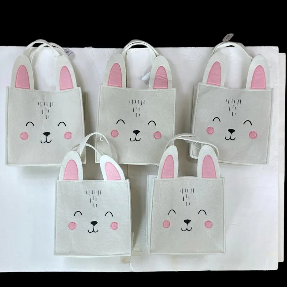 Paper Source Bunny Felt CRAFT Tote Bag, 10